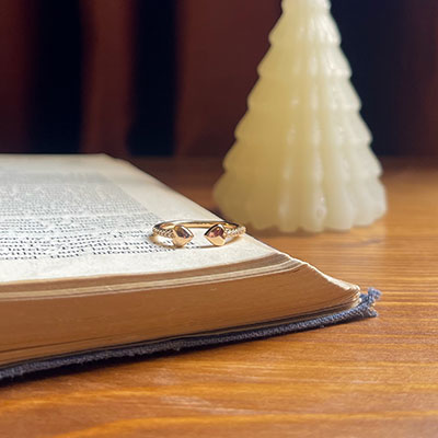 انگشتر دو قلب ژوپینگ