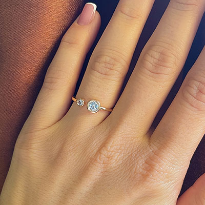 انگشتر دو دایره ژوپینگ