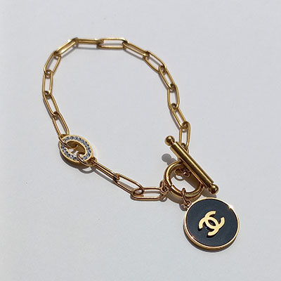 دستبند آویز شنل استیل