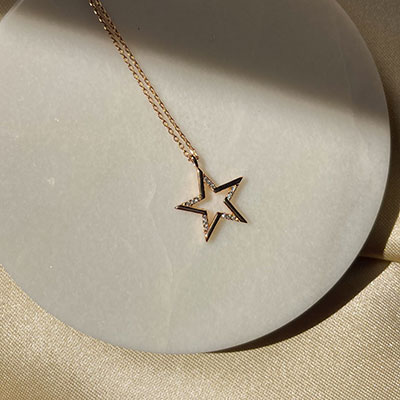 گردنبند ستاره نگیندار ژوپینگ