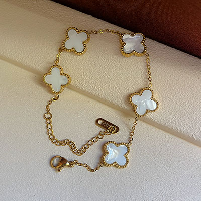 دستبند ونکلیف سفید استیل