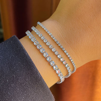 دستبند های تنیسی جواهری