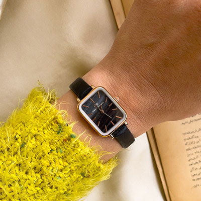 ساعت دنیل ولینگتن بند چرمی مشکی