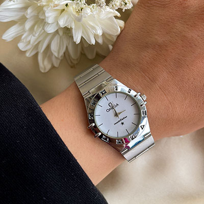 ساعت امگا استیل سایز متوسط