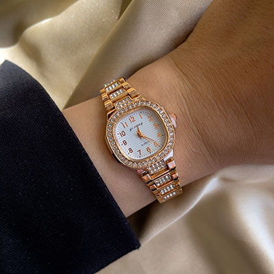 ساعت ژیانگ رنگ رزگلد