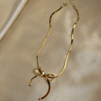 گردنبند پاپیون طلایی