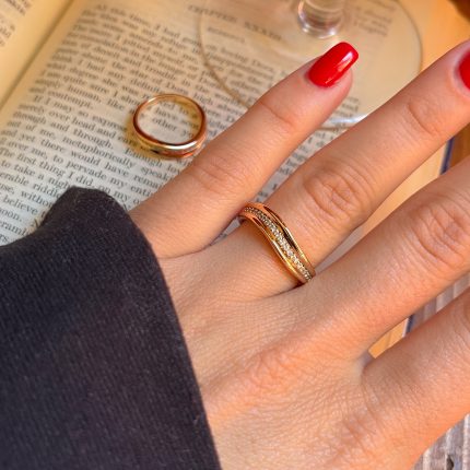 انگشتر موج نگیندار ژوپینگ