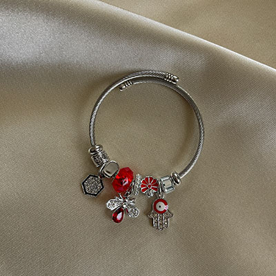 دستبند پاندورا قرمز